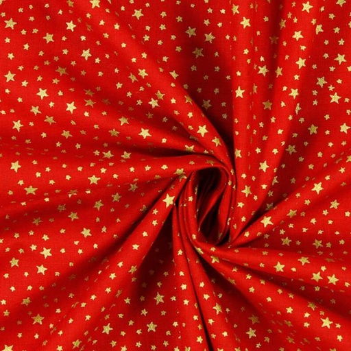 [ALGNAVIDADESTRELLASROJA] Algodón estrellas de navidad