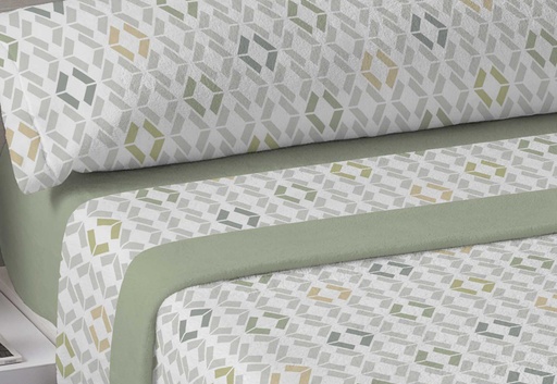 Sábana coralina KARAMELO Nalia verde