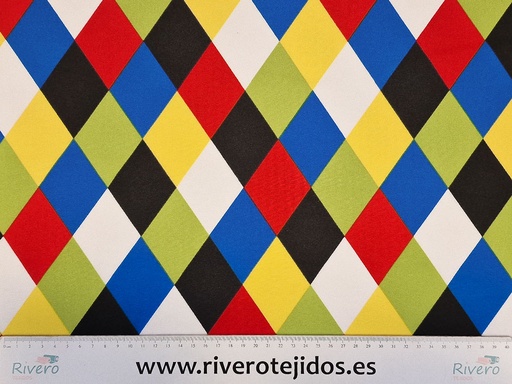 [STRE2] Strech rombos colores Arlequín