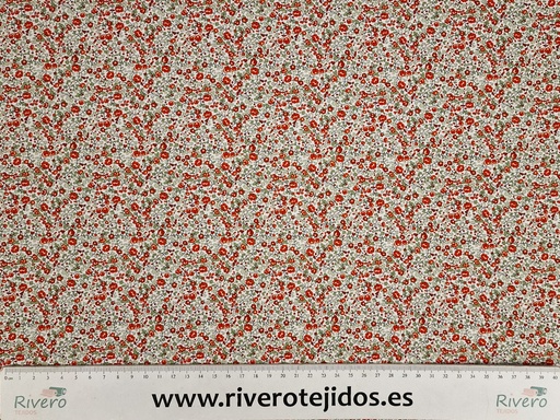 [ALG2004] Algodón 100% Liberty rojo