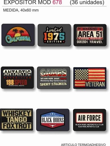 Parches adhesivos 678