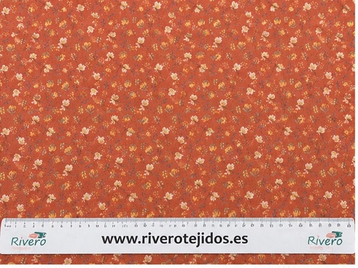 Algodón aspecto lino Euphoria coral