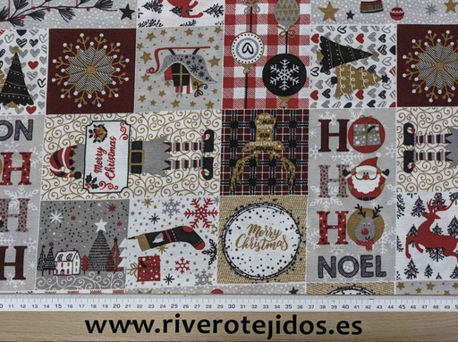 [6.5000] Loneta navidad de patchwork